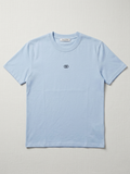 Valentino - Garavani VLogo Embroidered Cotton T-Shirt in Light Blue