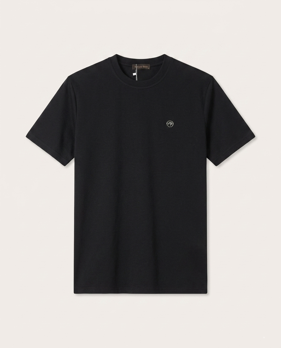 Stefano Ricci - Signature Medallion Cotton T-Shirt – Nero