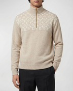 Louis Vuitton - Knit Beige Quarter-Zip