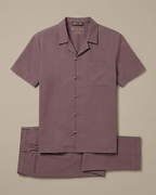 Loro Piana - Men's André Linen and Cotton Two-Piece Resort Set in Dusty Rose