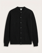 Bottega Veneta - Black Knit Button-Up Cardigan