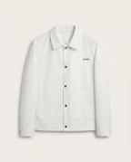Zegna White Cotton-Blend Shirt Jacket
