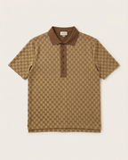 Gucci - Cotton Piqué Polo with Web Stripe Collar