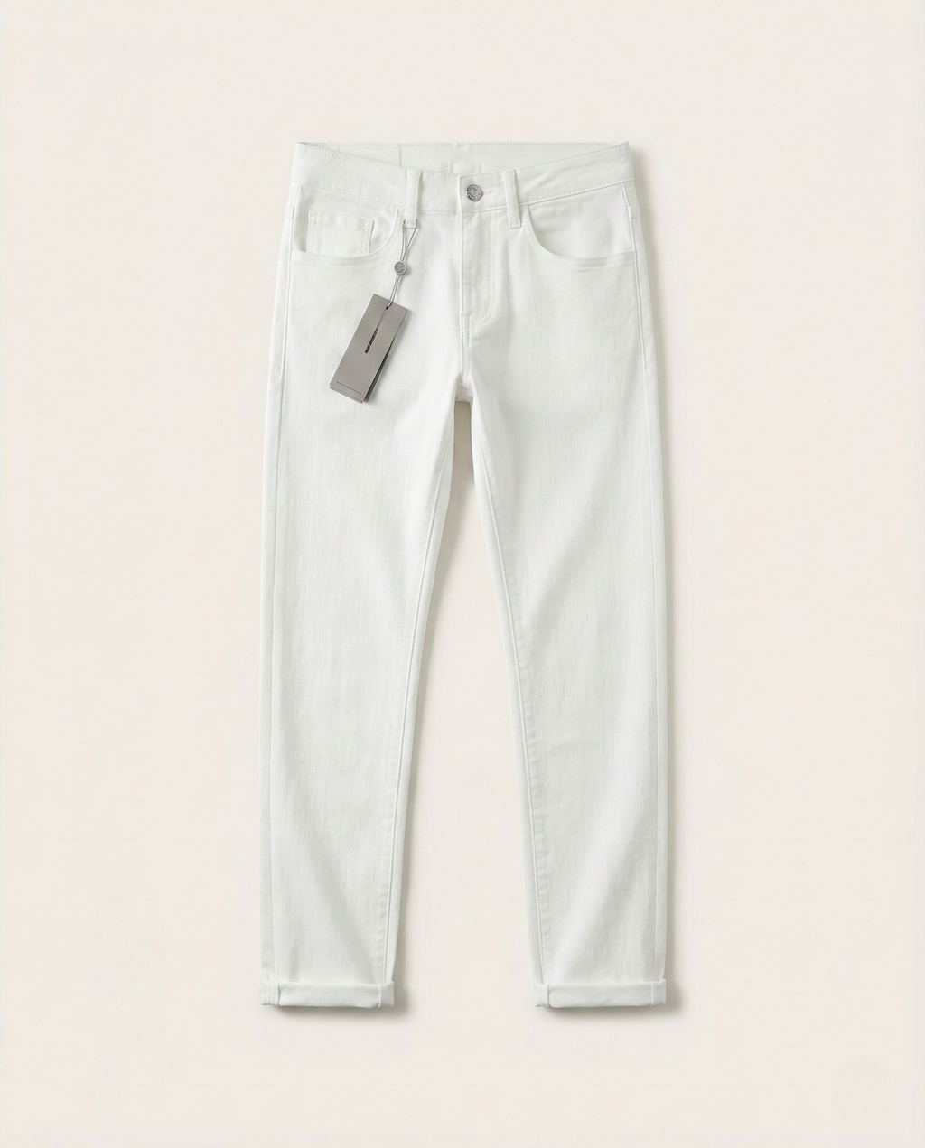 DIOR Slim-Fit White Denim Jeans