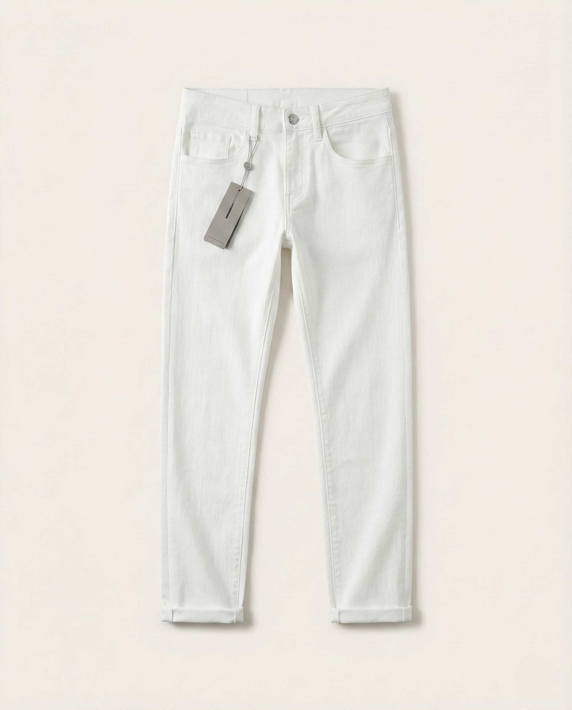 DIOR Slim-Fit White Denim Jeans