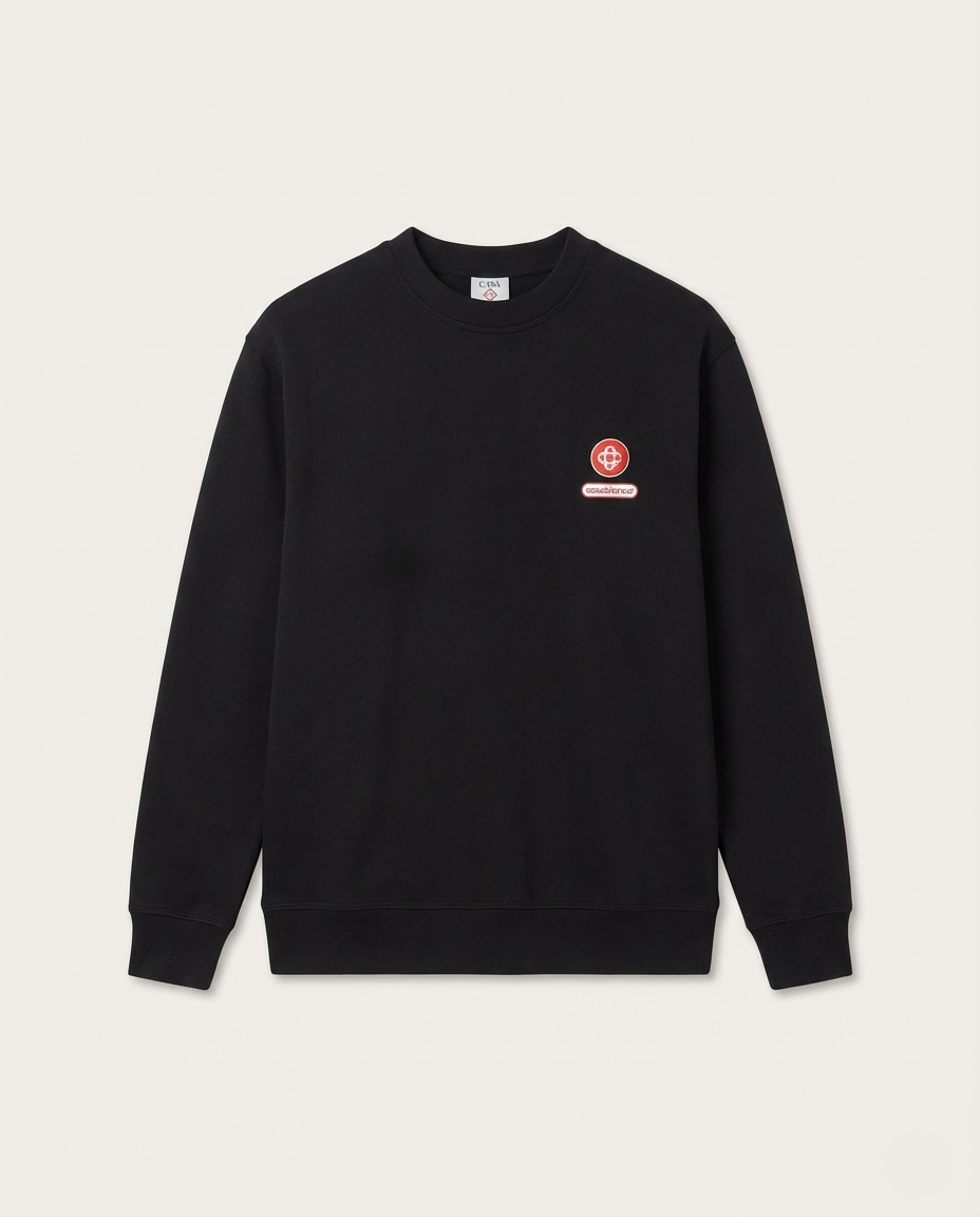 Casablanca Casa - Crest-Embroidered Sweatshirt in Black