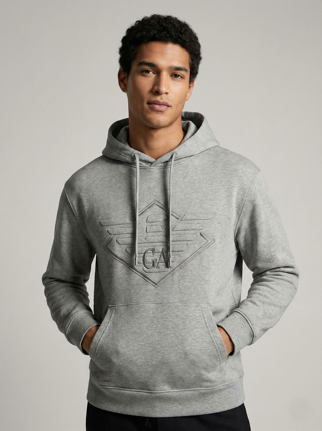 Giorgio Armani Men's Grey Hoodie