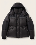Moncler Grenoble Albiez Black Down Jacket with Faux-Fur Trim