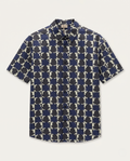 Moncler - Print Short-Sleeve Shirt - Blue/Cream