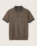 Loro Piana - Mélange Silk & Cotton Knit Polo - Earth Brown