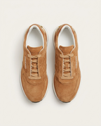 Ferragamo - Suede-Leather Low-Top Luxury Sneakers