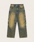 Loewe - Workwear Cargo Jeans - Sandwashed Indigo