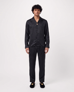 Versace - Black Medusa Jacquard Silk-Satin Set