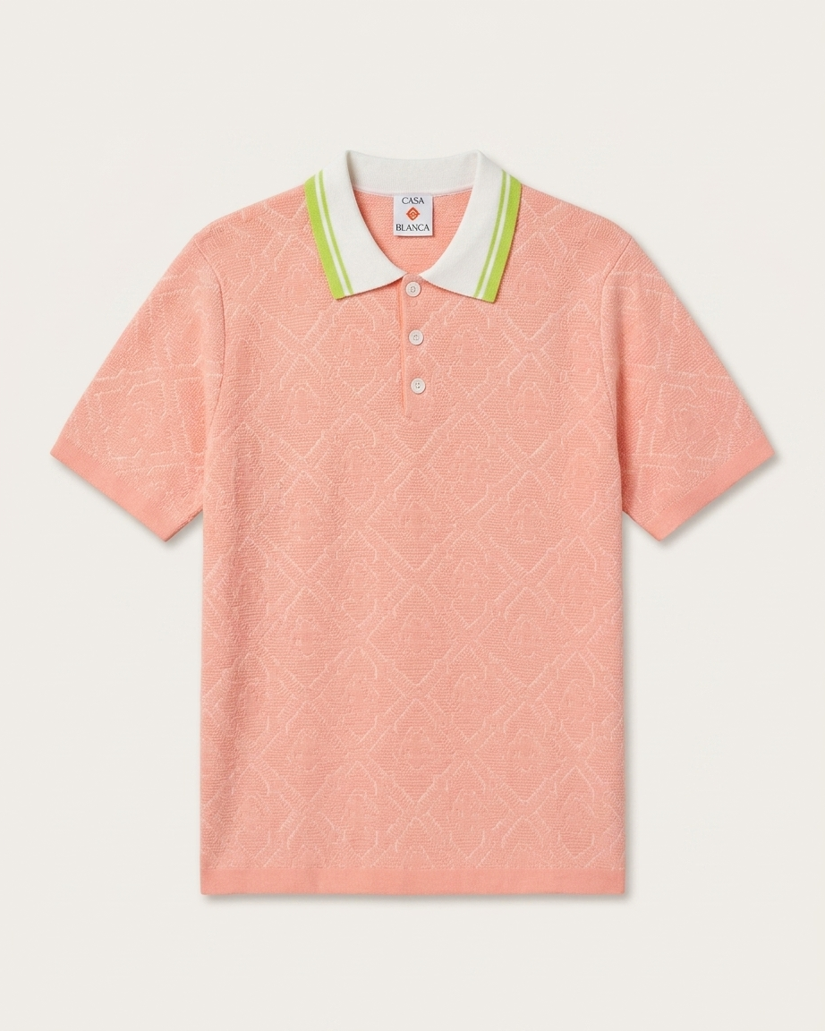 Casablanca -  Monogram Knit Polo Shirt