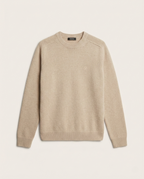 Zegna - Beige Knit Crewneck Sweater