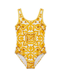 Dolce & Gabbana Kids - Golden Yellow One-Piece Swimsuit