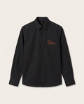 Louis Vuitton - Embroidered Signature Long-Sleeved Shirt in Black