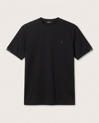 Brioni - Luxury Cotton-Jersey T-Shirt in Midnight Black with Script Logo Cuffs