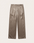 The Row Textured Silk-Blend Track Trousers – Antique Bronze
