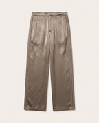 The Row Textured Silk-Blend Track Trousers – Antique Bronze