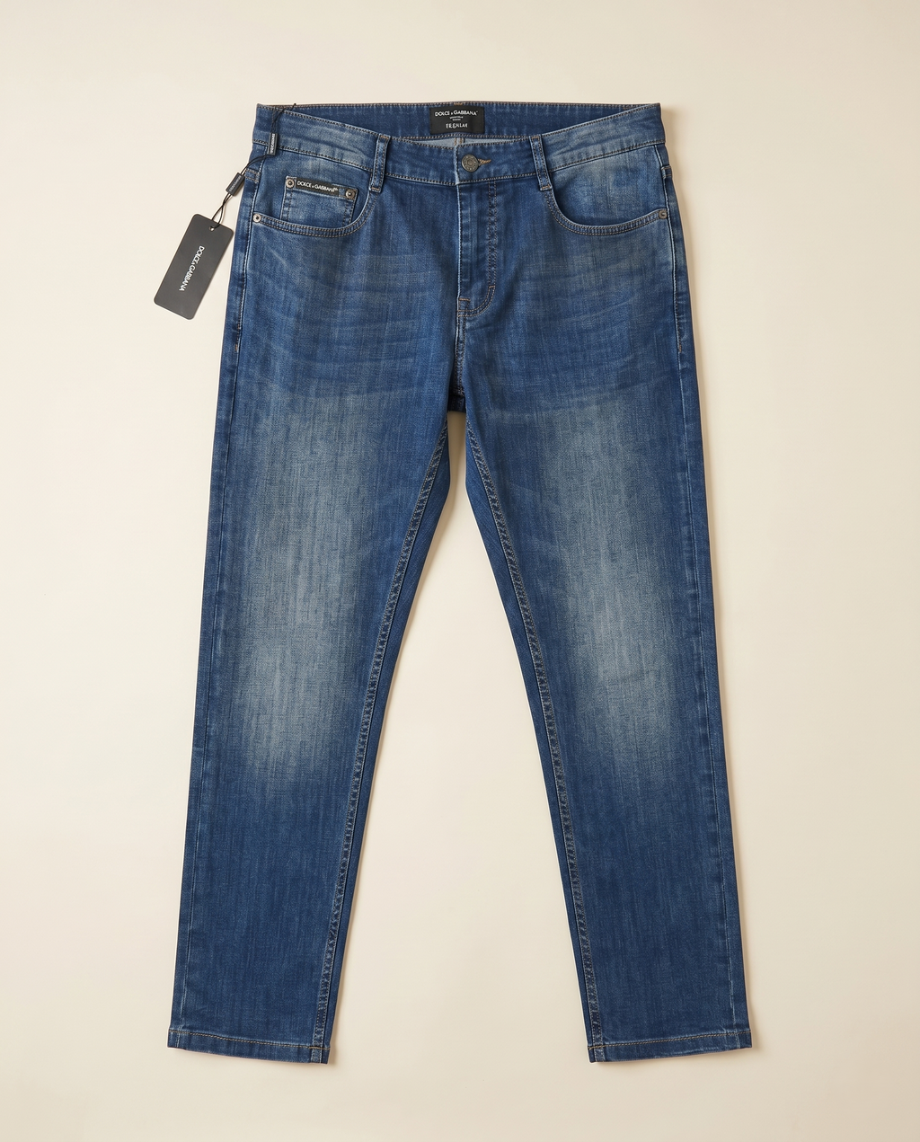 Dolce & Gabbana - Premium Blue Wash Slim-Straight Denim Jeans