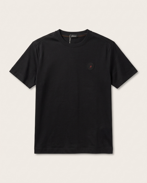 Brioni - Embroidered Logo Cotton Jersey T-Shirt – Premium Essential