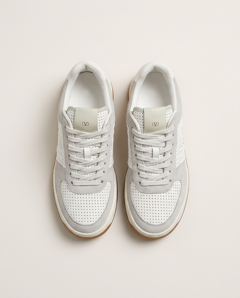 Valentino Garavani - MS-29 Low-Top Sneakers – White/Grey/Gum