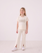 Chanel - Girl's Ivory Knit Two-Piece Set