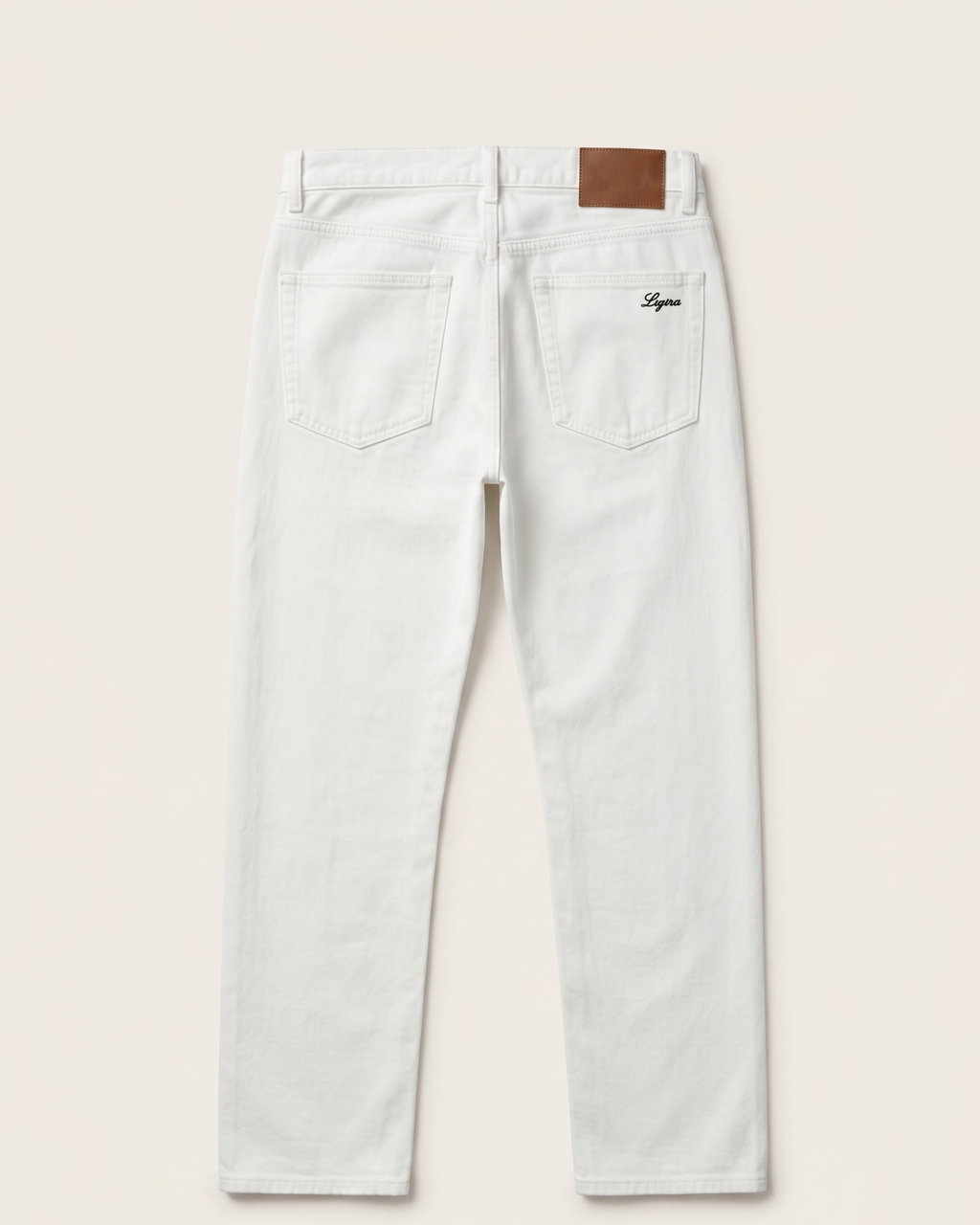 Loro Piana - White Straight Leg Denim Jeans