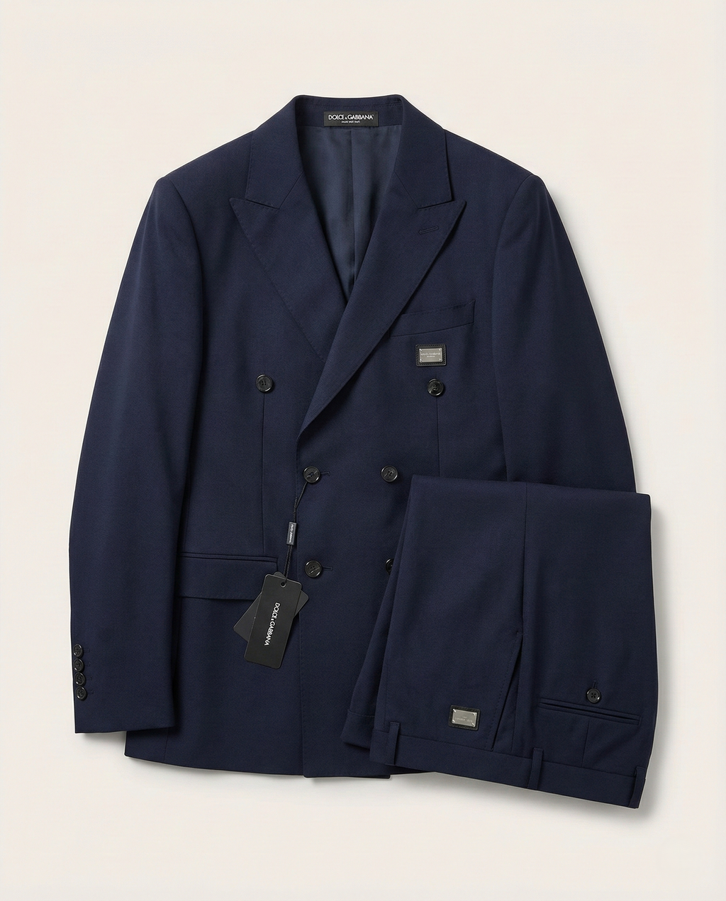 Dolce & Gabbana - Men's Navy Double-Breasted Suit