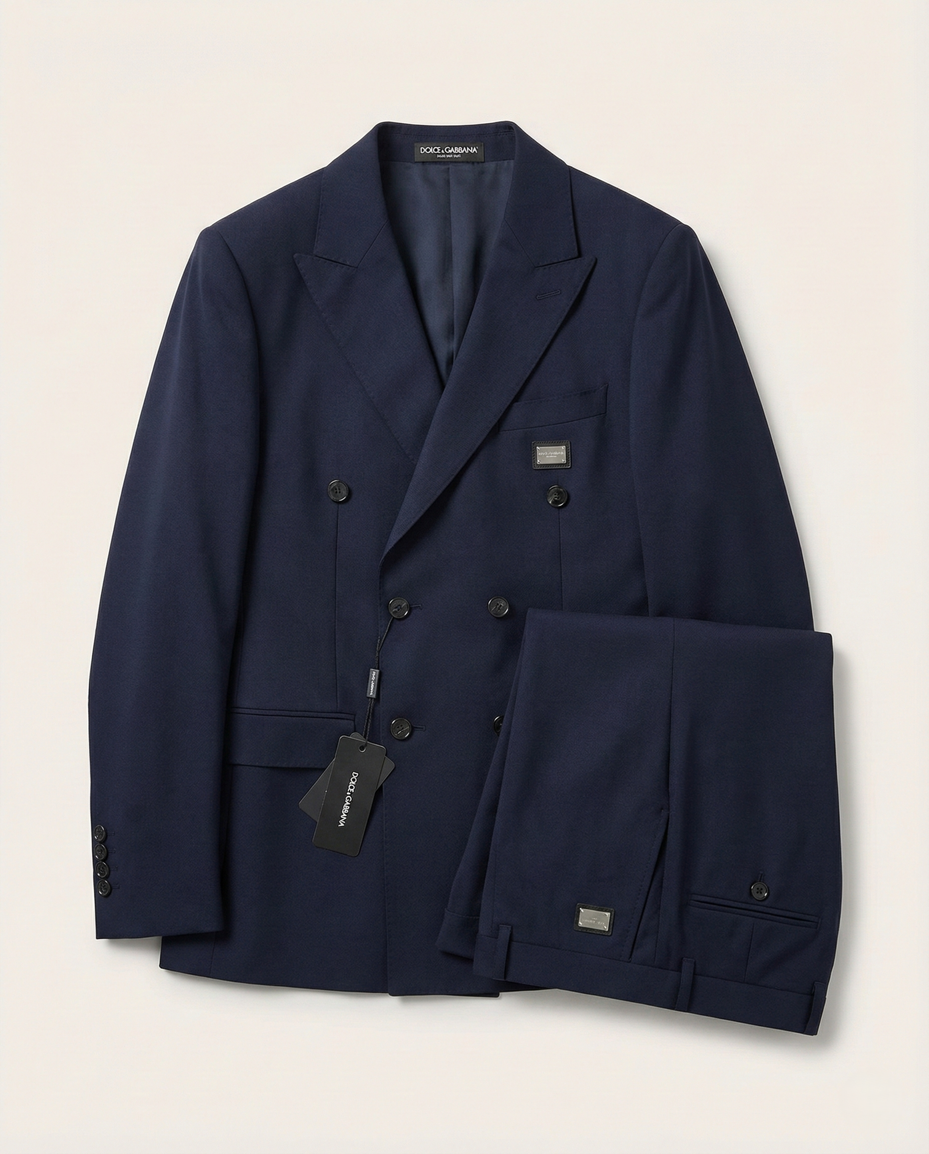 Dolce & Gabbana - Men's Navy Double-Breasted Suit