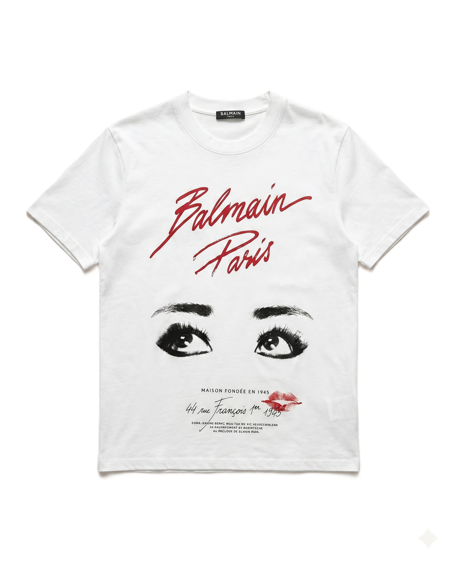 Balmain Paris - Eyes Graphic T-Shirt - White