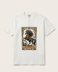 Hermès - "Cavalerie d'Or" Graphic Cotton T-Shirt in Pristine White