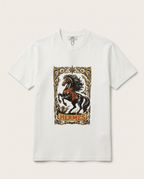 Hermès - "Cavalerie d'Or" Graphic Cotton T-Shirt in Pristine White