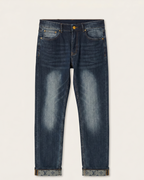 Louis Vuitton - Cuff Dark Wash Denim Jeans