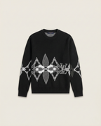 Louis Vuitton Black Oversized Monogram Graphic Knit Sweater