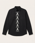 Mastermind  Skull Logo Placket Black Shirt