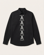 Mastermind  Skull Logo Placket Black Shirt