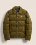 Prada - Corduroy Puffer Jacket - Olive Green