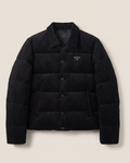 Prada - Black Wide-Wale Corduroy Puffer Jacket