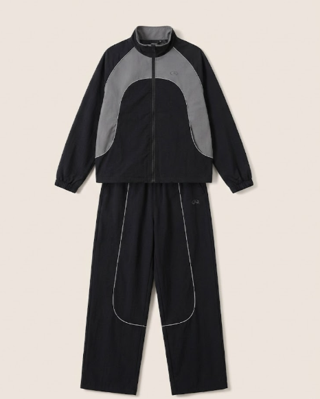 Alo Technical Panel Black Tracksuit Set