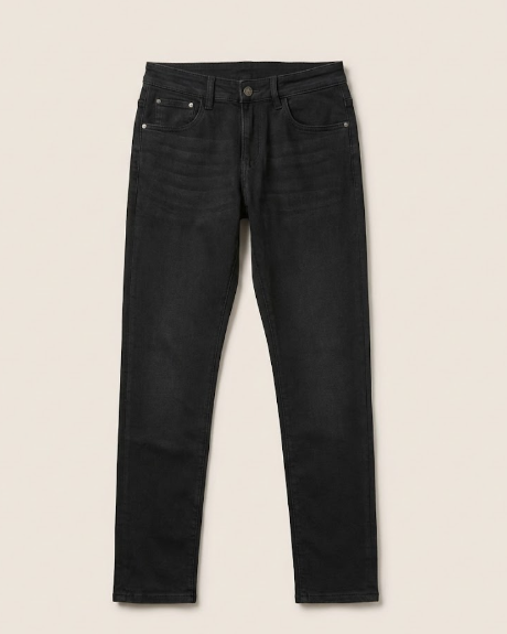 Saint Laurent YSL - Washed Black Slim-Fit Denim Jeans