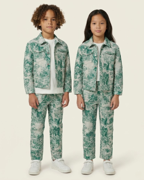 Dior Kids - Green Toile de Jouy Jacket & Pants Set
