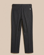 Burberry - London Charcoal Grey Wool Pleated Trousers