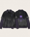 Acne Studios - Faded Layered Polo Shirt with Stockholm 1996 Logo