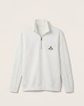 Prada - White Knit Quarter-Zip Pullover