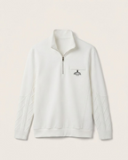 Prada - White Knit Quarter-Zip Pullover