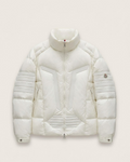 Moncler - White Ribbed Down Puffer Jacket