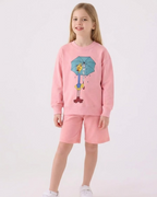 Gucci Kids - Pink 'Duck & Umbrella' Graphic Sweatshirt