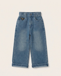 Prada Kids - Wide-Leg Denim Jeans with Prada Logo